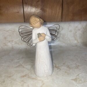 Willow‎ Tree Angel of Healing Figurine Holding Bird Demdaco Susan Lordi 2000